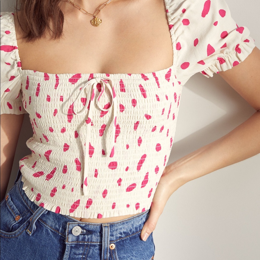 ISO Wilfred smocked blouse